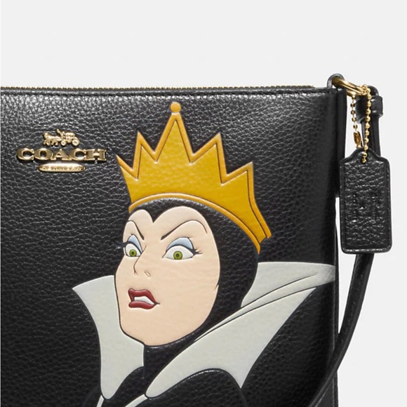 Disney X Coach Rowan File Bag With Evil Queen Motif COLOR:
Gold/Black Multi - Picture 4 of 7
